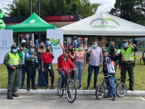 Asocolflores protagonista durante la Semana de la Movilidad en La Ceja Antioquia
