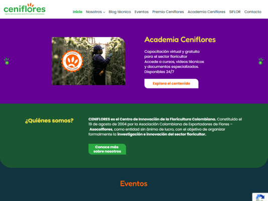 Ceniflores renueva su página web para fortalecer el acceso al conocimiento e innovación del sector