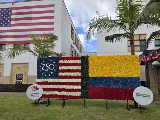 Flowers of Colombia: protagonista en la conmemoración de los 250 años de independencia de EE. UU.
